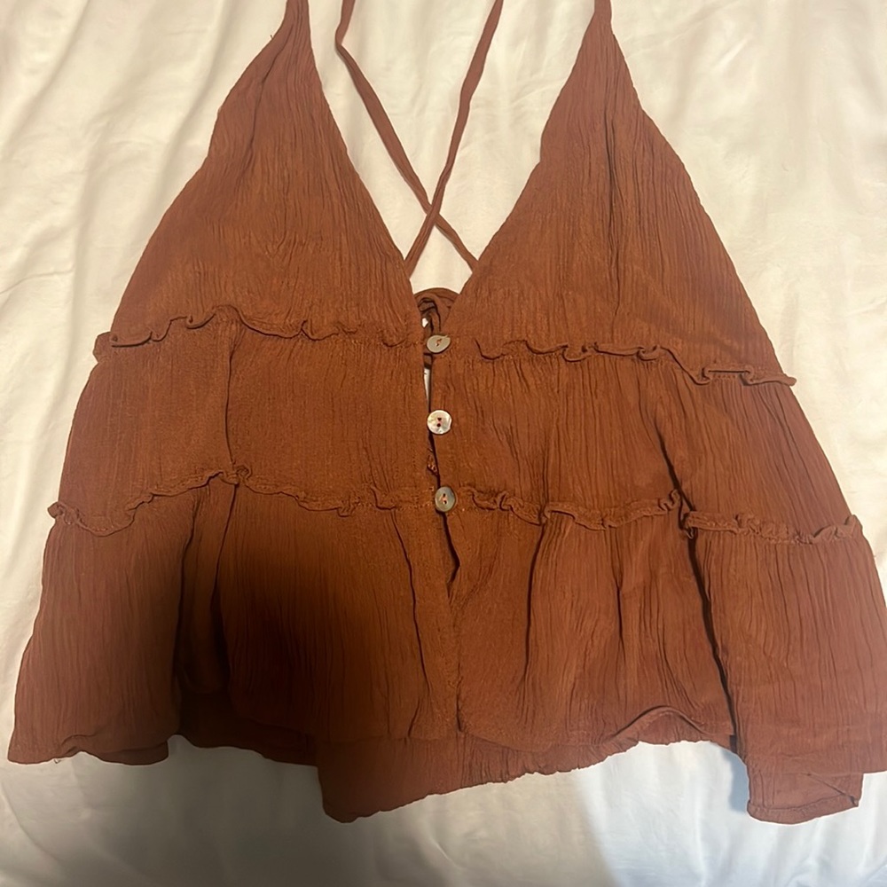 Flowy top with cross back